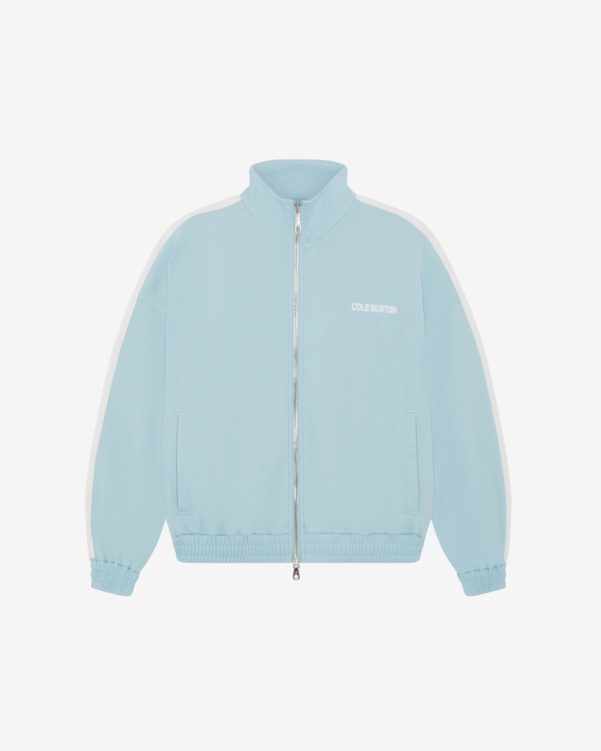 Baby blue track jacket sale