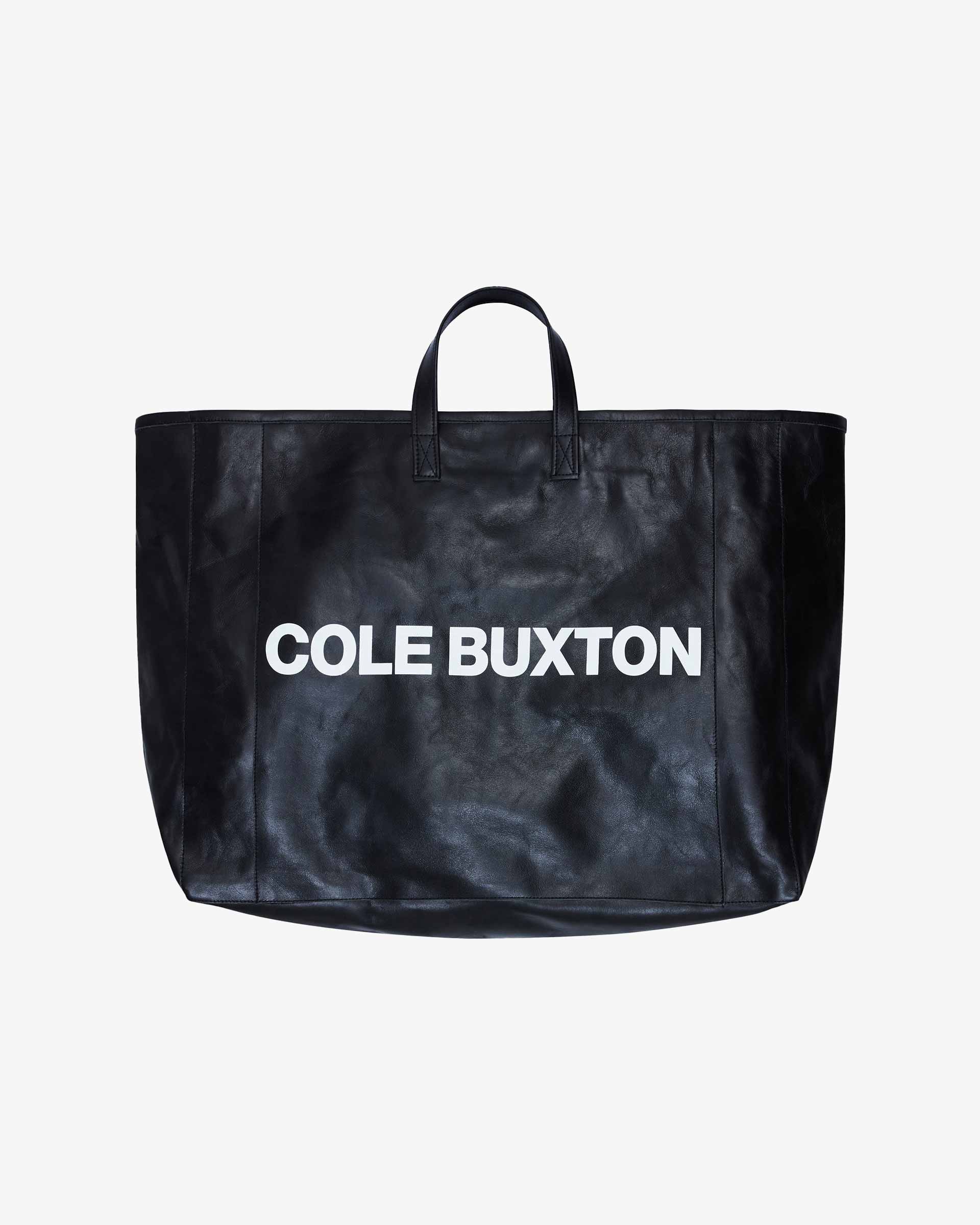 Cole Buxton | XL Leather Bag | Unisex | Black