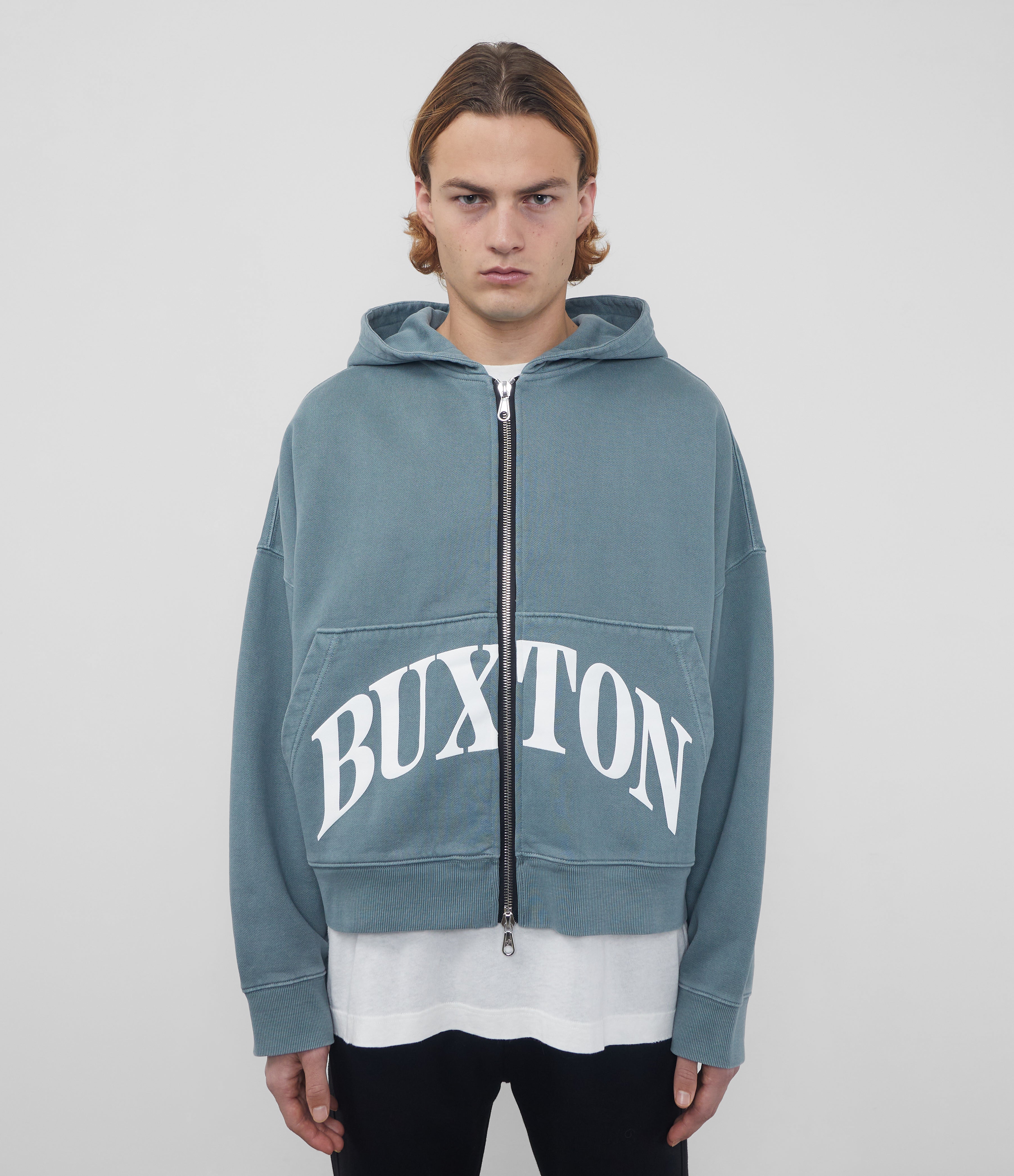 HEAVYWEIGHT CROPPED LOGO ZIP HOODIE – Cole Buxton