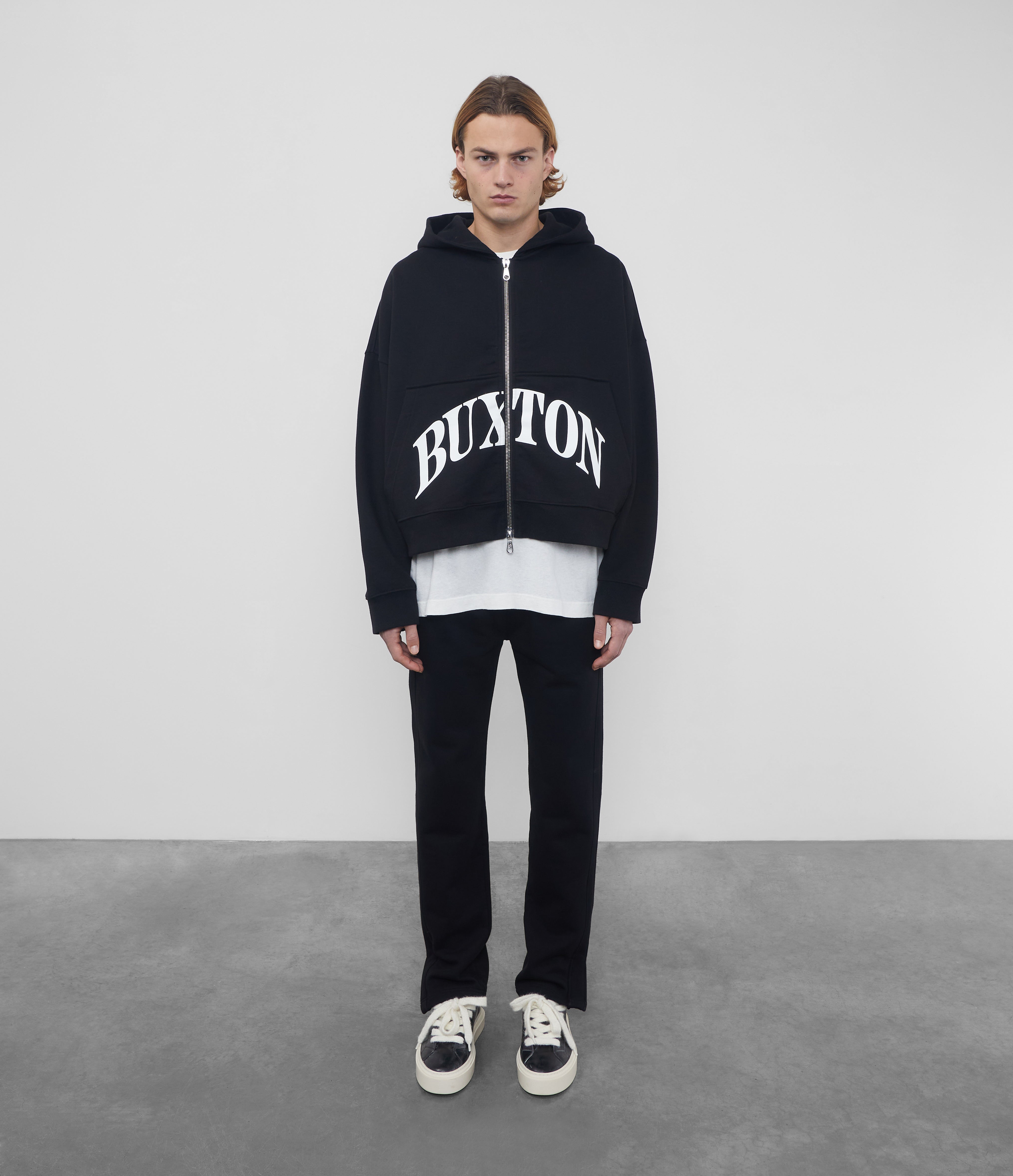 Cropped logo hoodie online