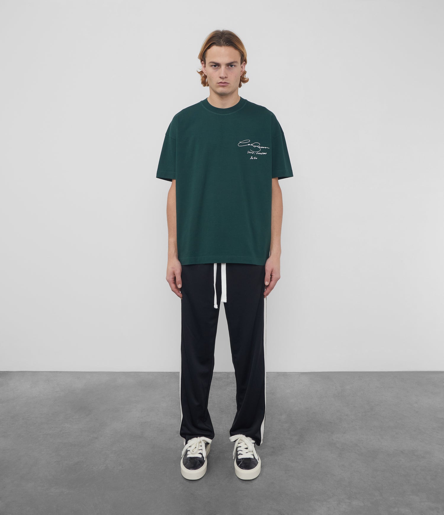 Cole Buxton | Signature T-Shirt | Mens | Cotton | Forest Green