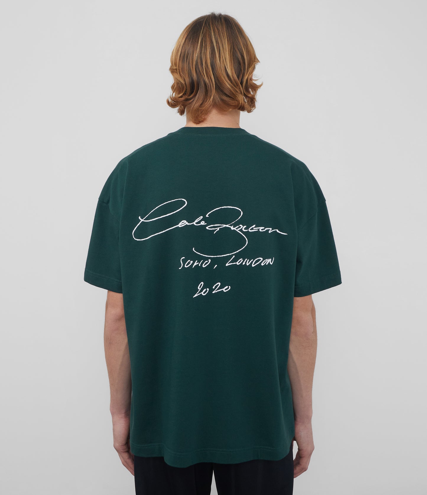 Cole Buxton | Signature T-Shirt | Mens | Cotton | Forest Green