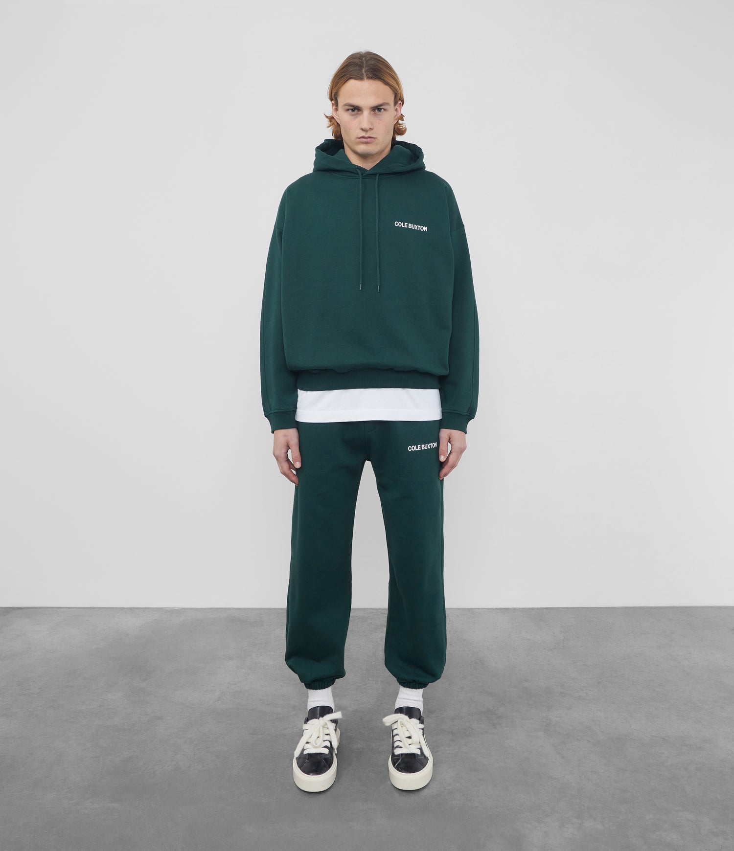 Cole Buxton | Sportswear Hoodie | Mens | Cotton | Green