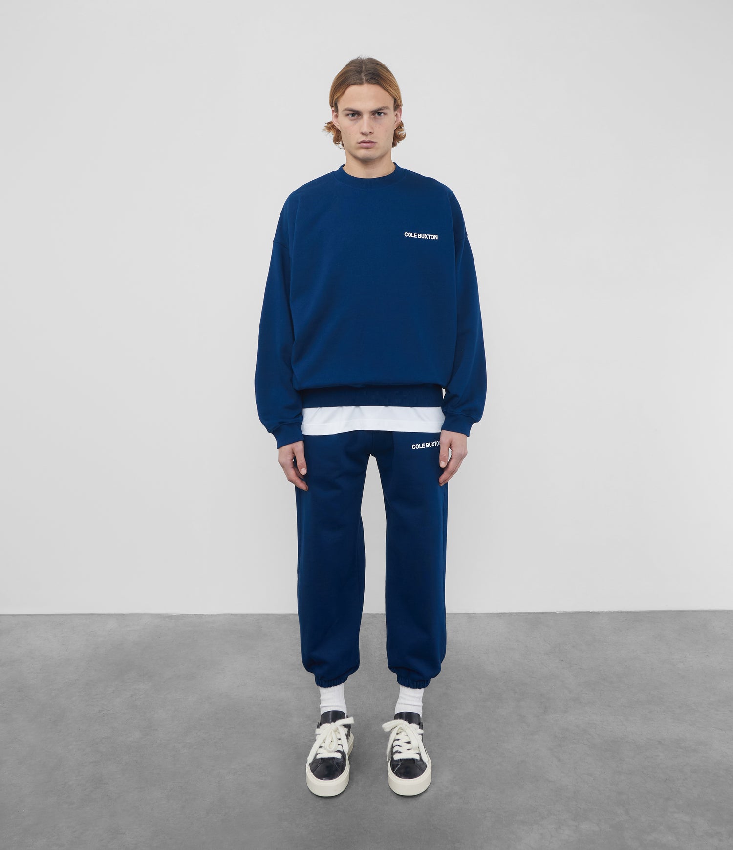 Cole Buxton | Sportswear Sweatshirt | Mens | Cotton | Navy Blue