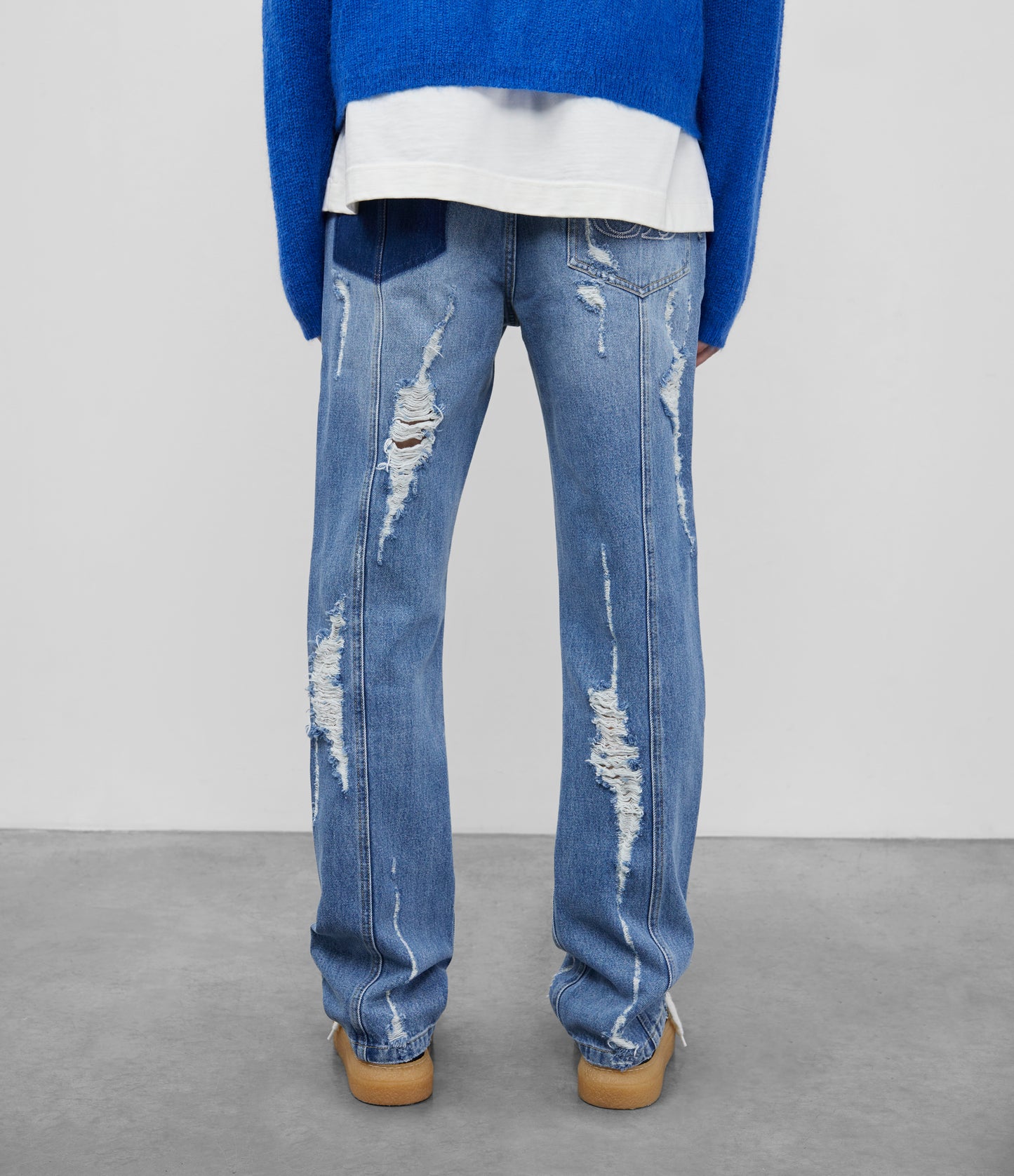 Cole Buxton | Distressed Denim Jeans | Men's | Blue