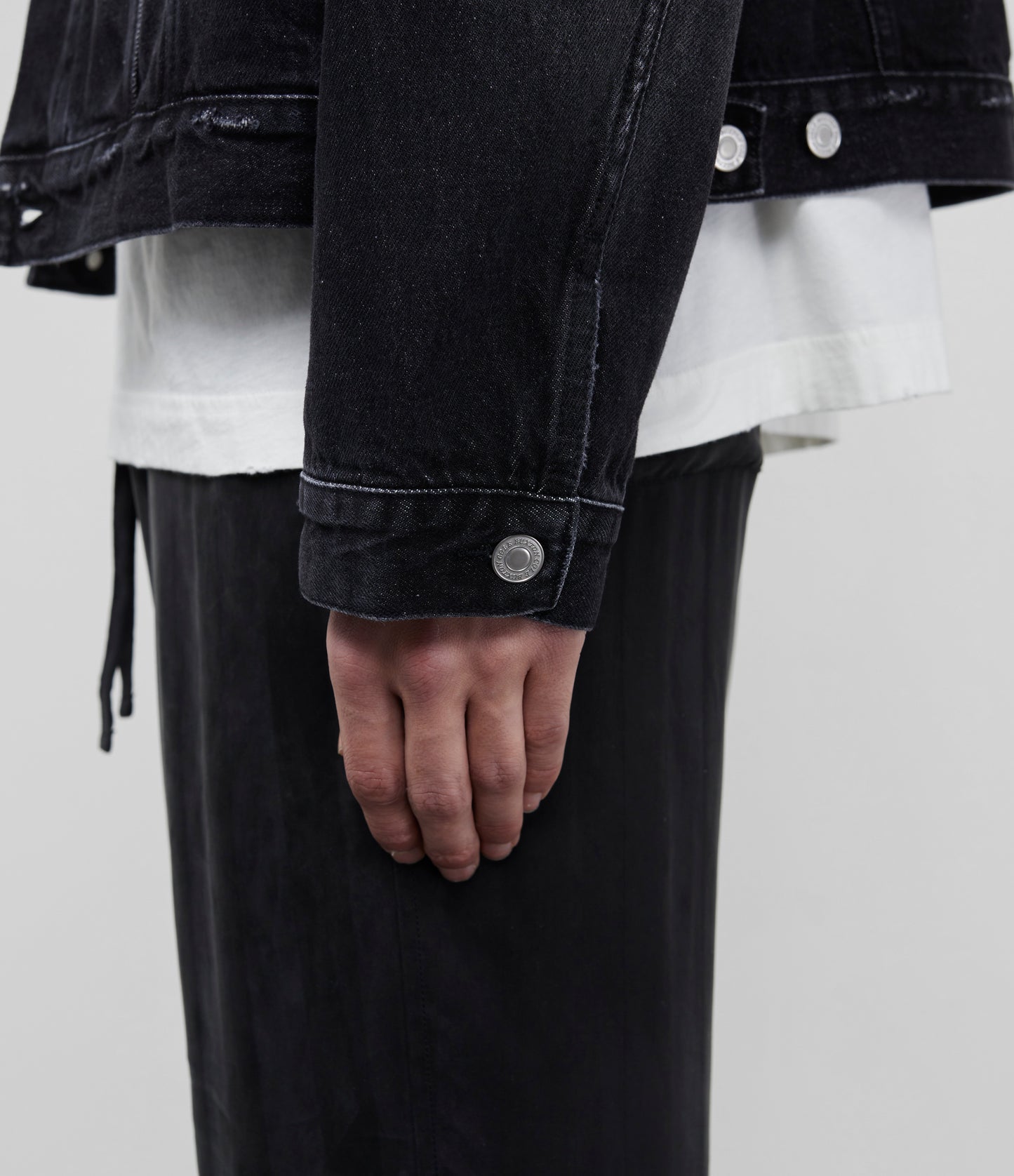 Cole Buxton | Overshirt Jacket | Mens | Cropped | Denim | Black