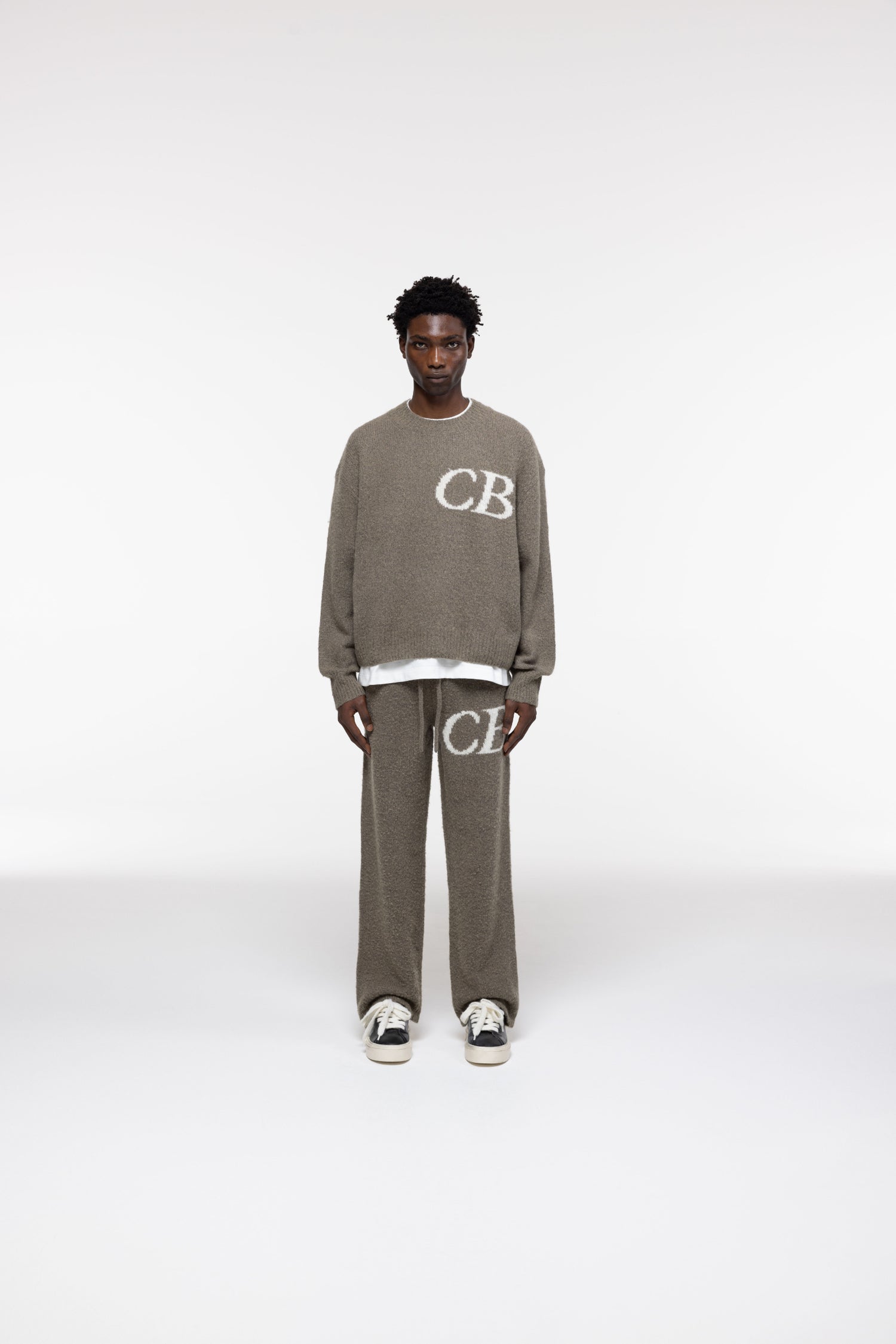 Cole Buxton | Cb Logo Knit Pants | Mens | Khaki