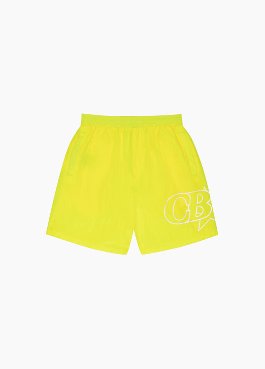 Cole Buxton | Star Tech Shorts | Mens | Nylon | Yellow