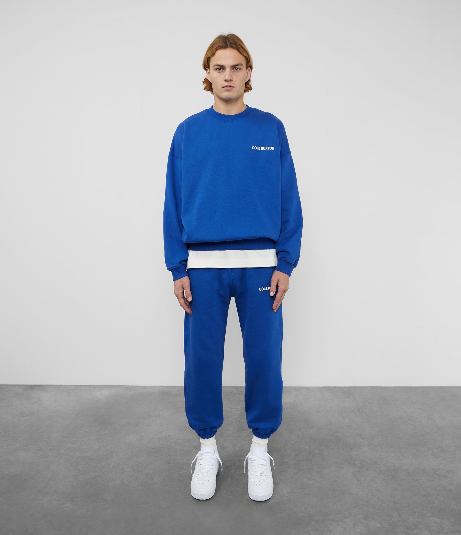 Cole Buxton | Sportswear Sweatpants | Mens | Cotton | Cobalt Blue