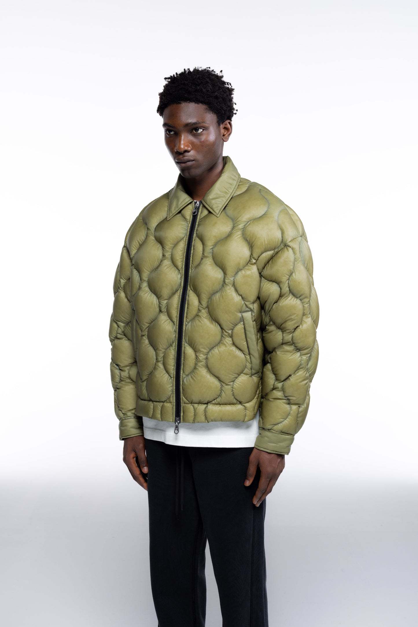 TRANSLUCENT QUILTED OVERSHIRT