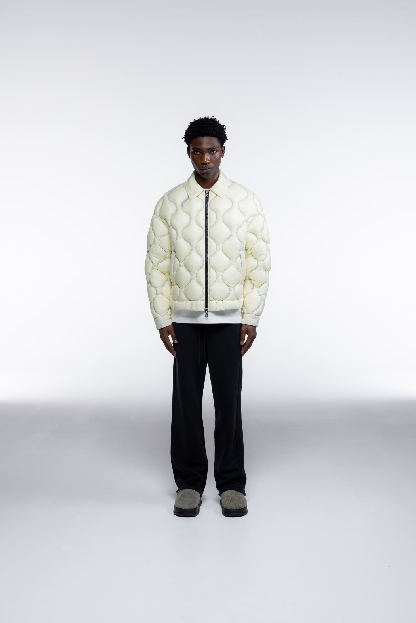 TRANSLUCENT QUILTED OVERSHIRT