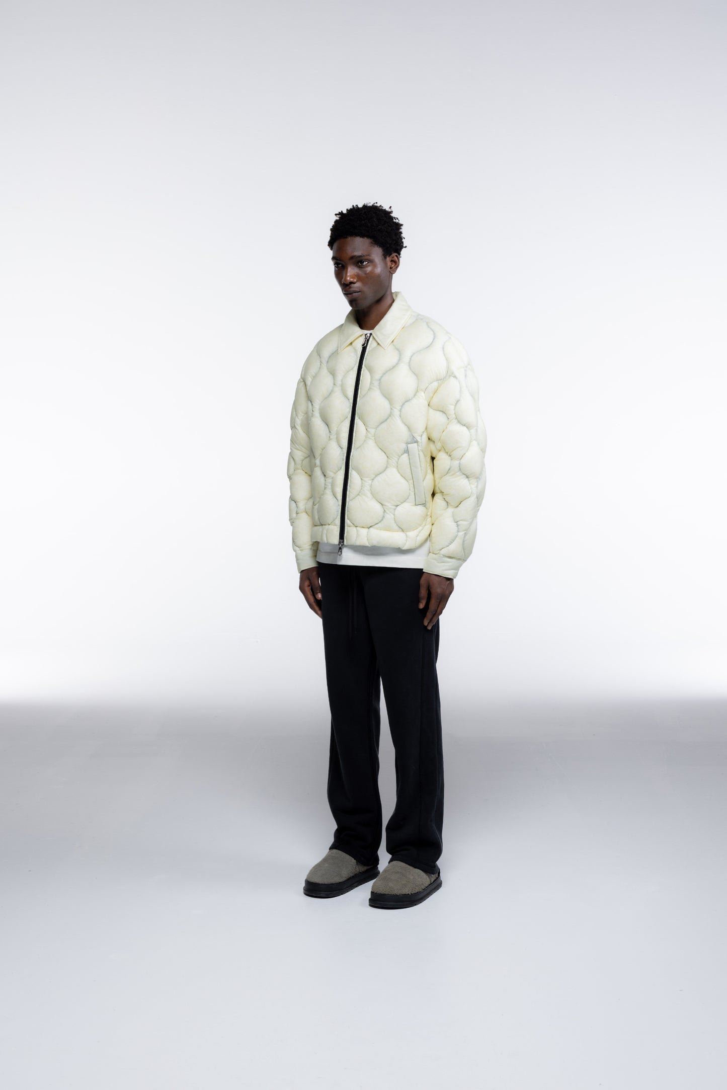 TRANSLUCENT QUILTED OVERSHIRT