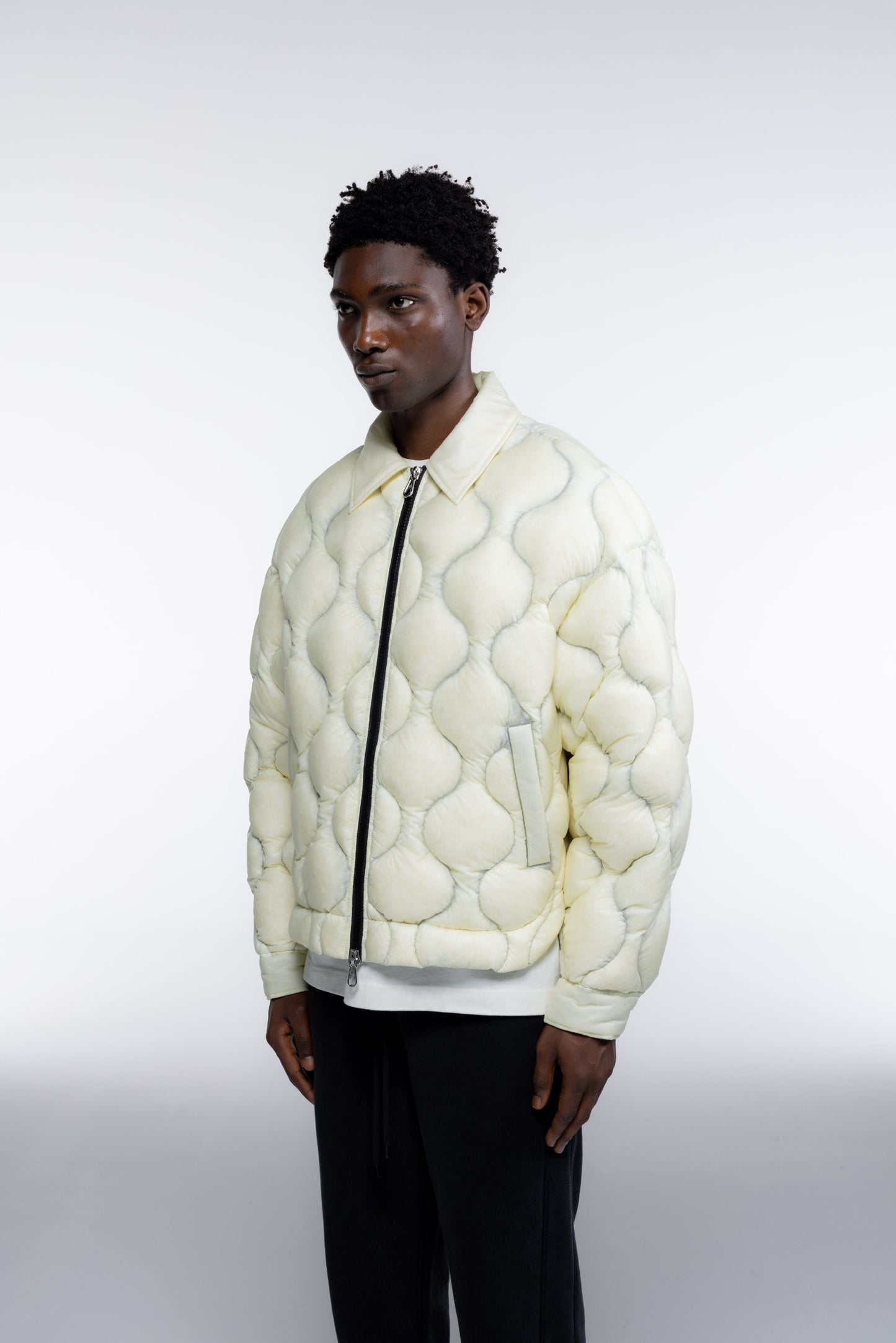 TRANSLUCENT QUILTED OVERSHIRT