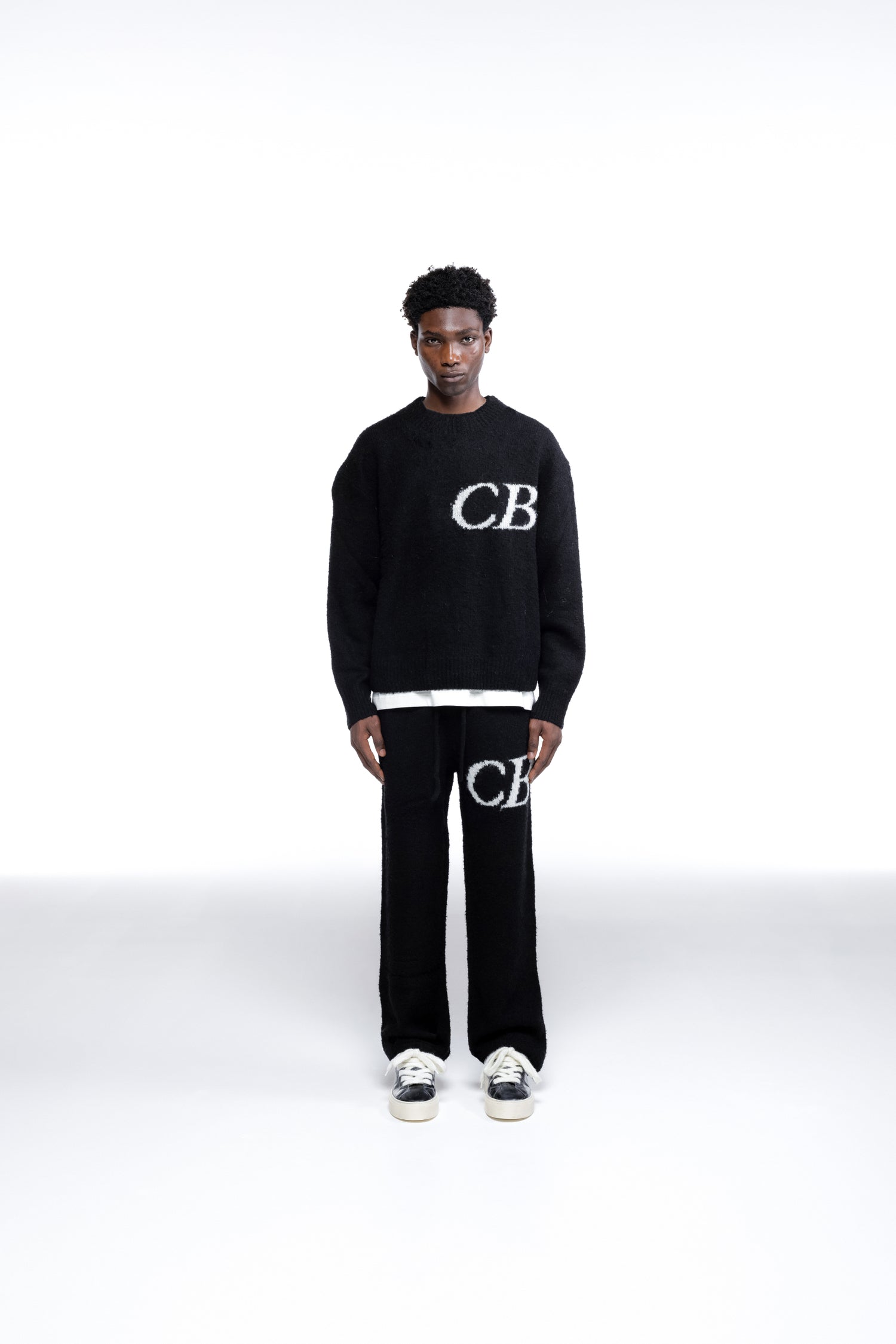 Cole Buxton | Cb Logo Knit Sweater | Mens | 0