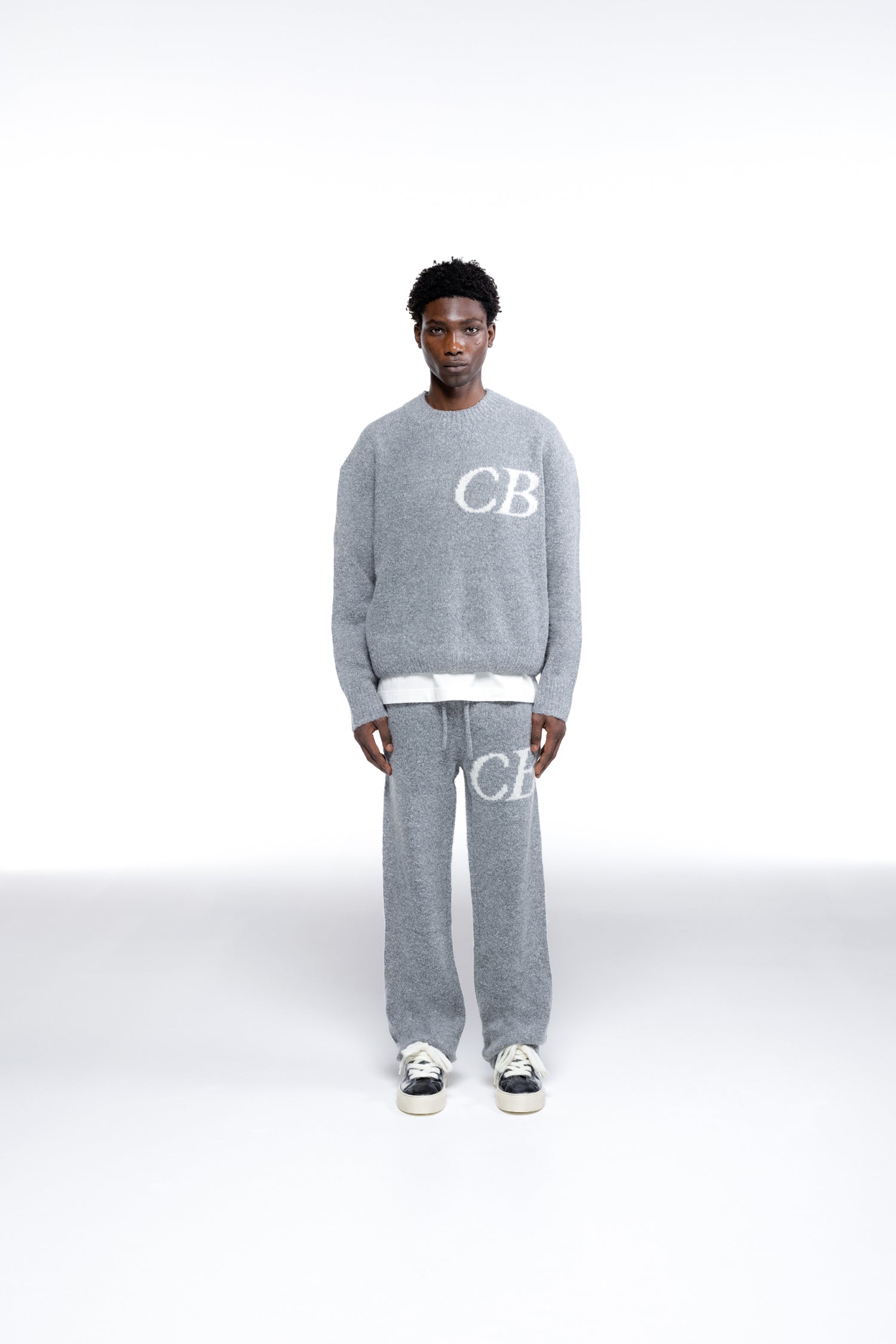 Cole Buxton | Cb Logo Knit Sweater | Mens | 0