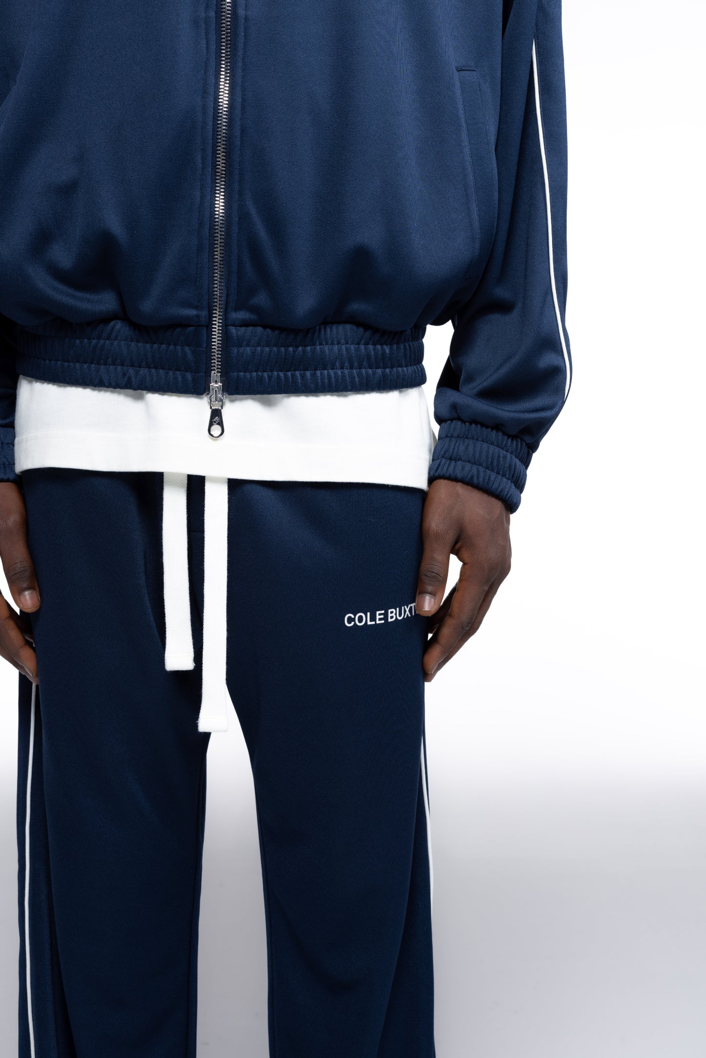 PIPED TRACK PANTS