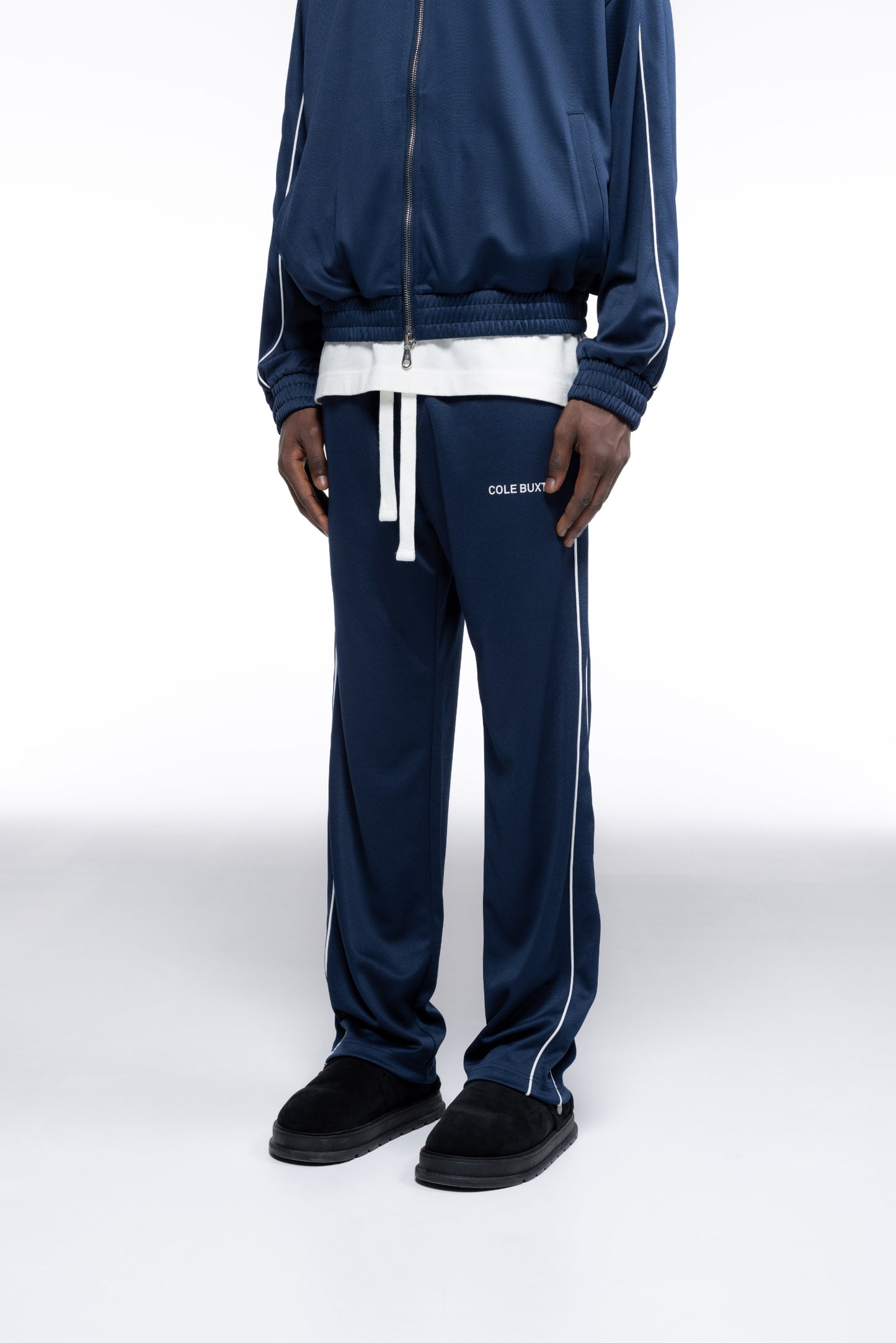 PIPED TRACK PANTS