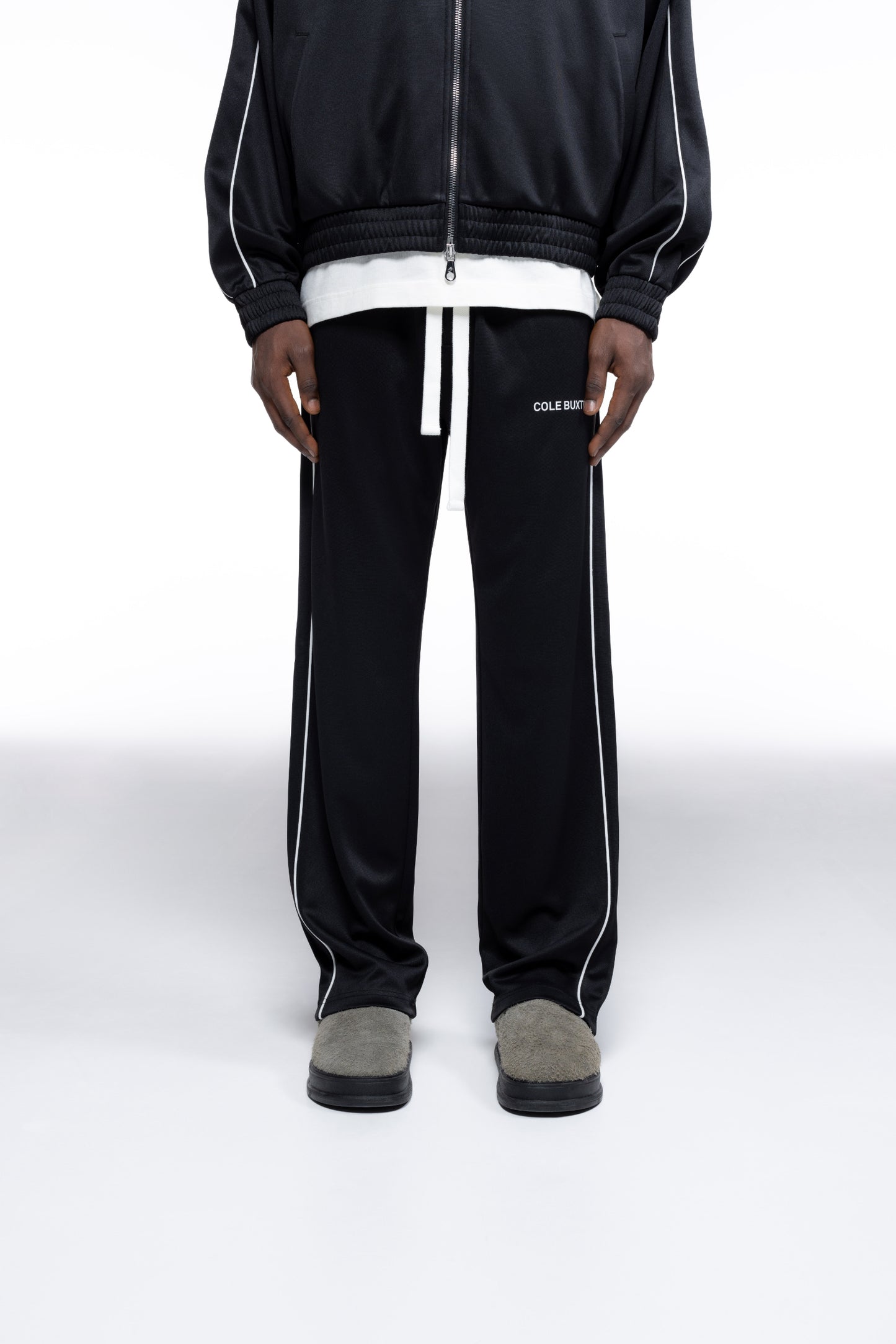 PIPED TRACK PANTS