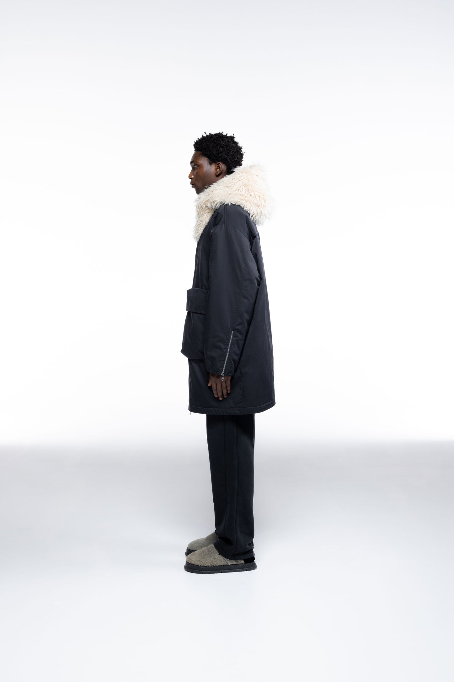 WOOL HOODED PARKA