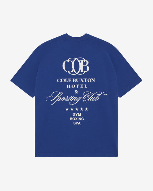 Cole Buxton | Hotel T-Shirt | Mens | Cotton | Blue