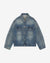 PLEATED DENIM JACKET