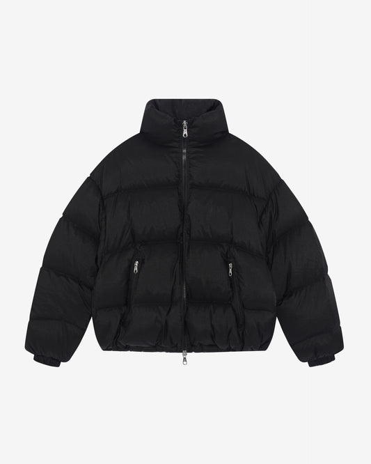 CROPPED NYLON RIPSTOP PUFFER