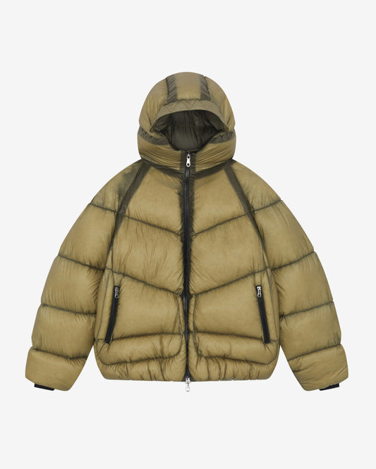 Cole Buxton | Translucent Taped Down Jacket | Mens | Khaki