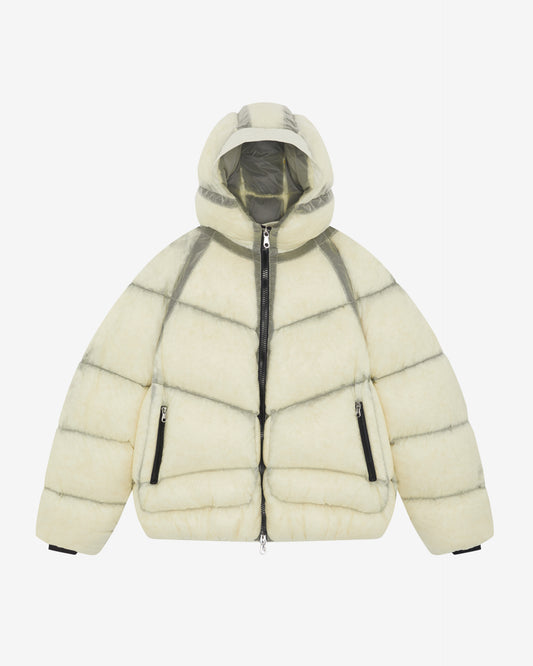 Cole Buxton | Translucent Taped Down Jacket | Mens | Vintage White