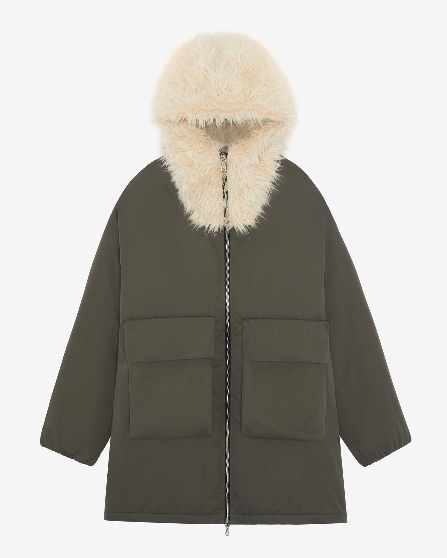 WOOL HOODED PARKA