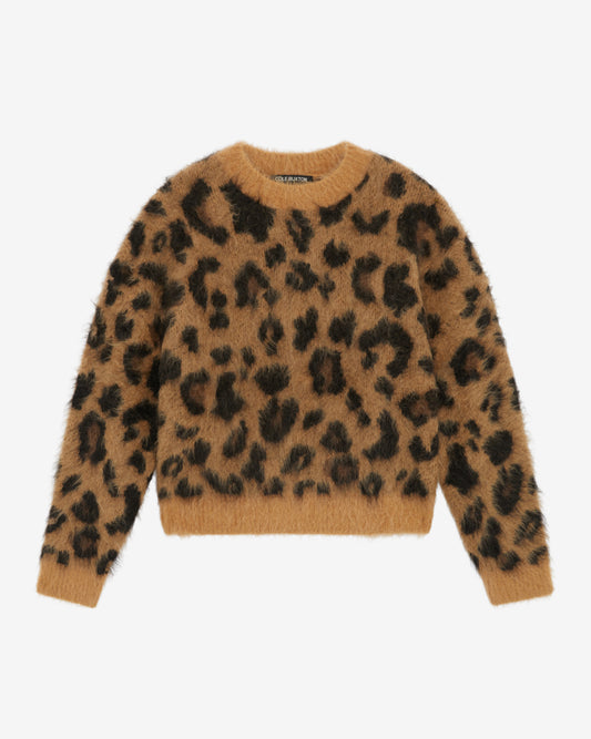 LEOPARD KNIT SWEATER