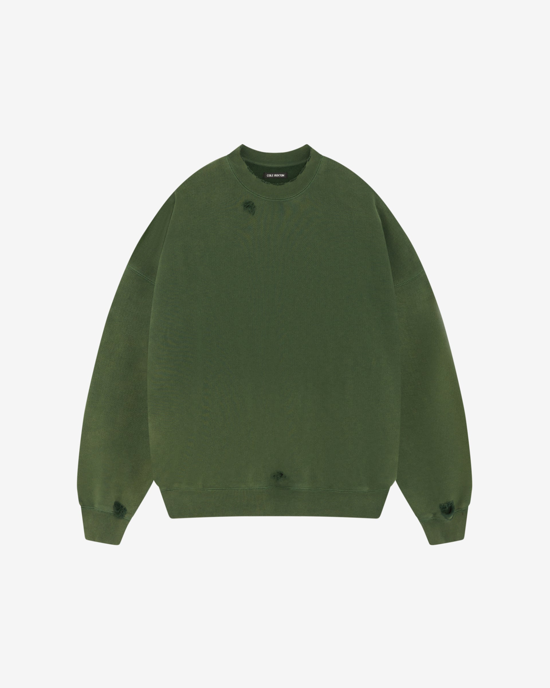 Distressed Unisex Sweatshirt offers style 2 Green