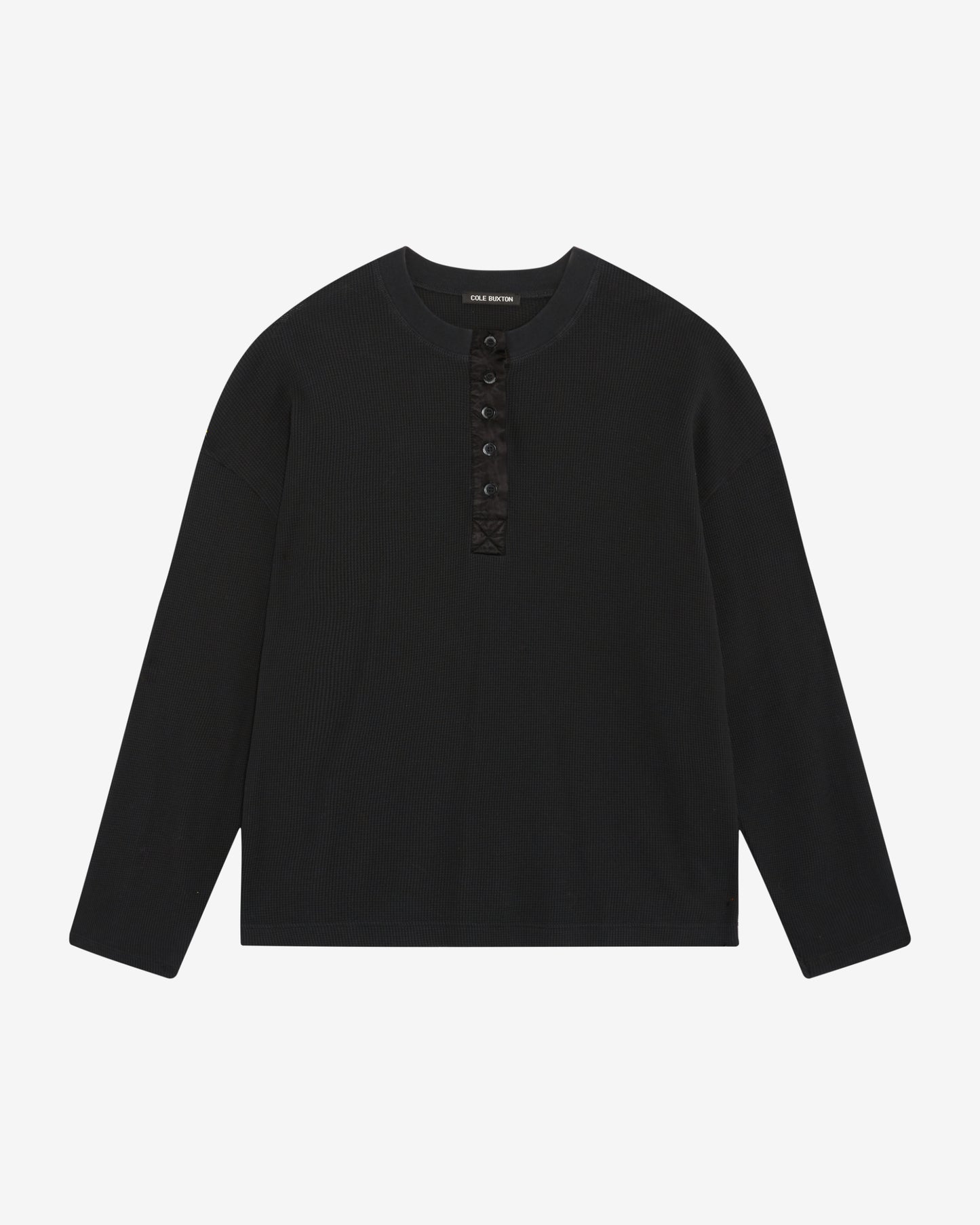 Cole Buxton | Henley Waffle | Mens | Black