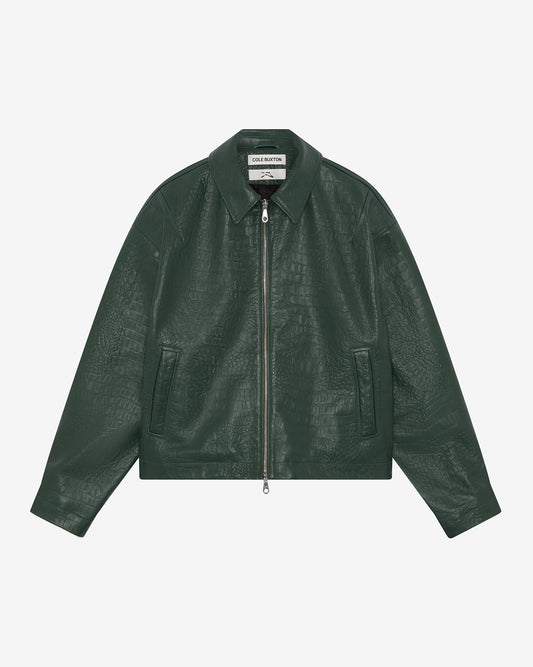 AKIMBO X CB CROC LEATHER JACKET