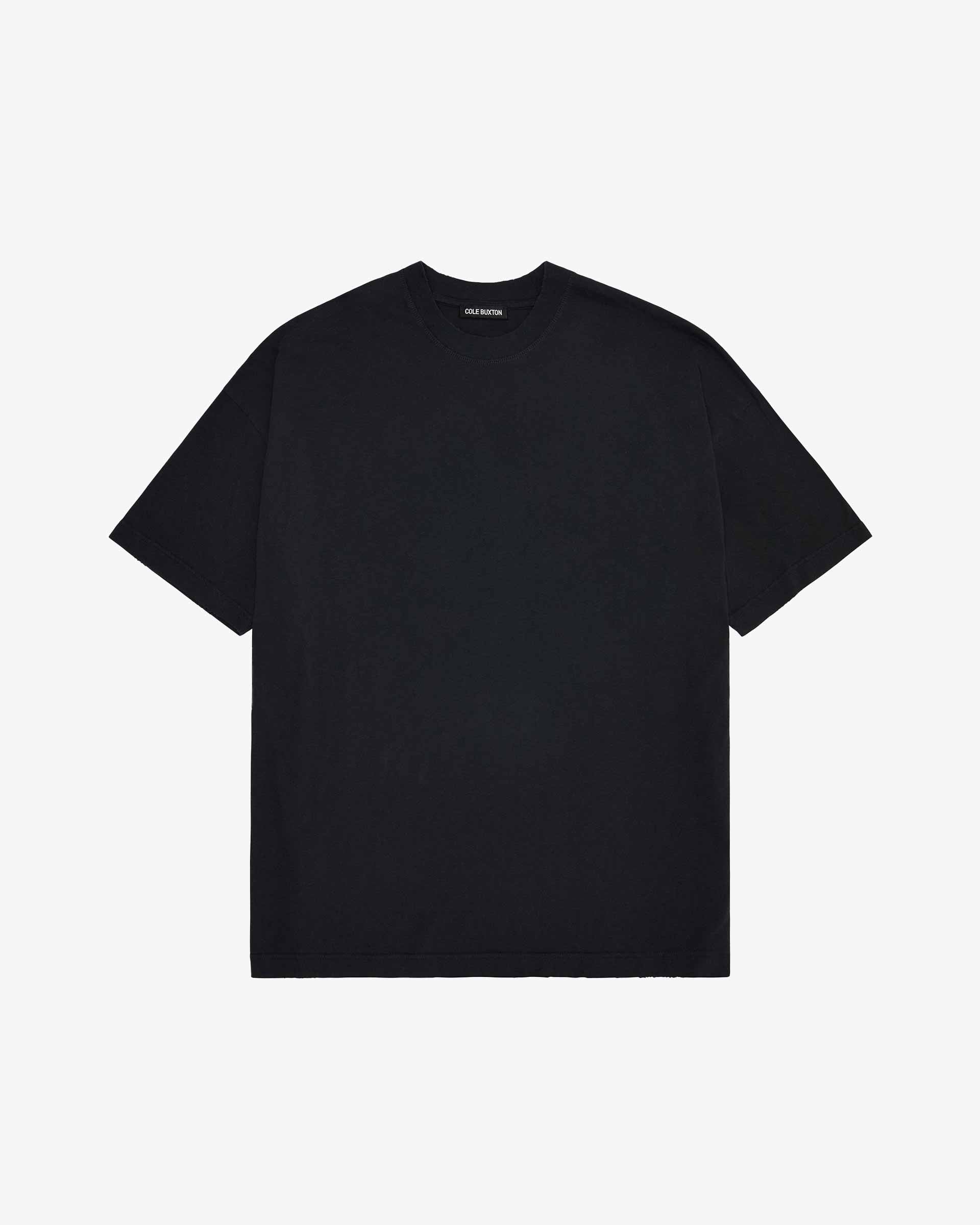 Cole Buxton | Distressed Lightweight T-Shirt | Unisex | Cotton | Vintage Black