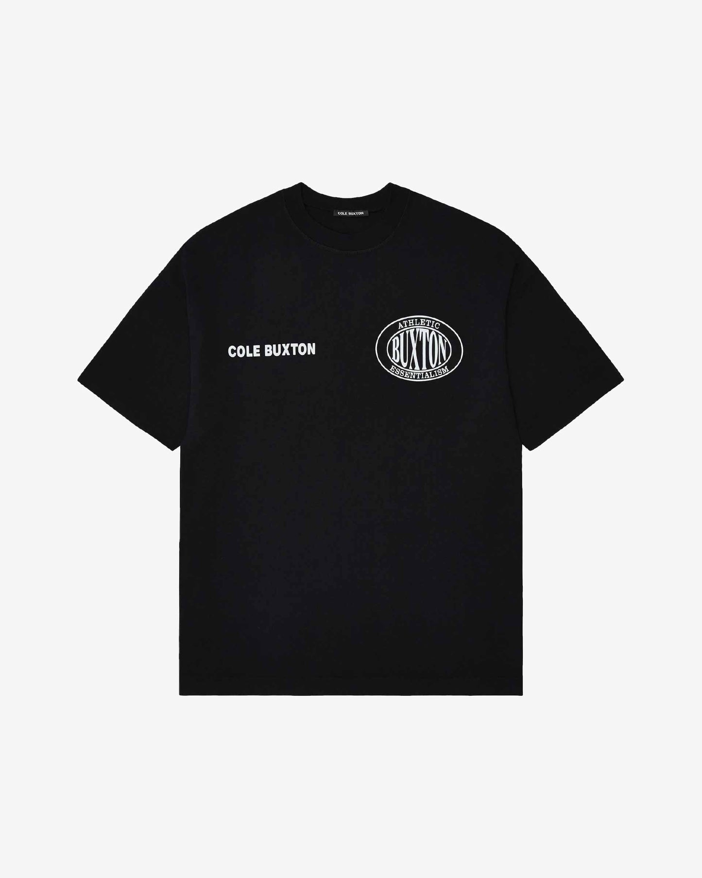 Cole Buxton | Double Logo Sports T-Shirt | Unisex | Cotton | Black