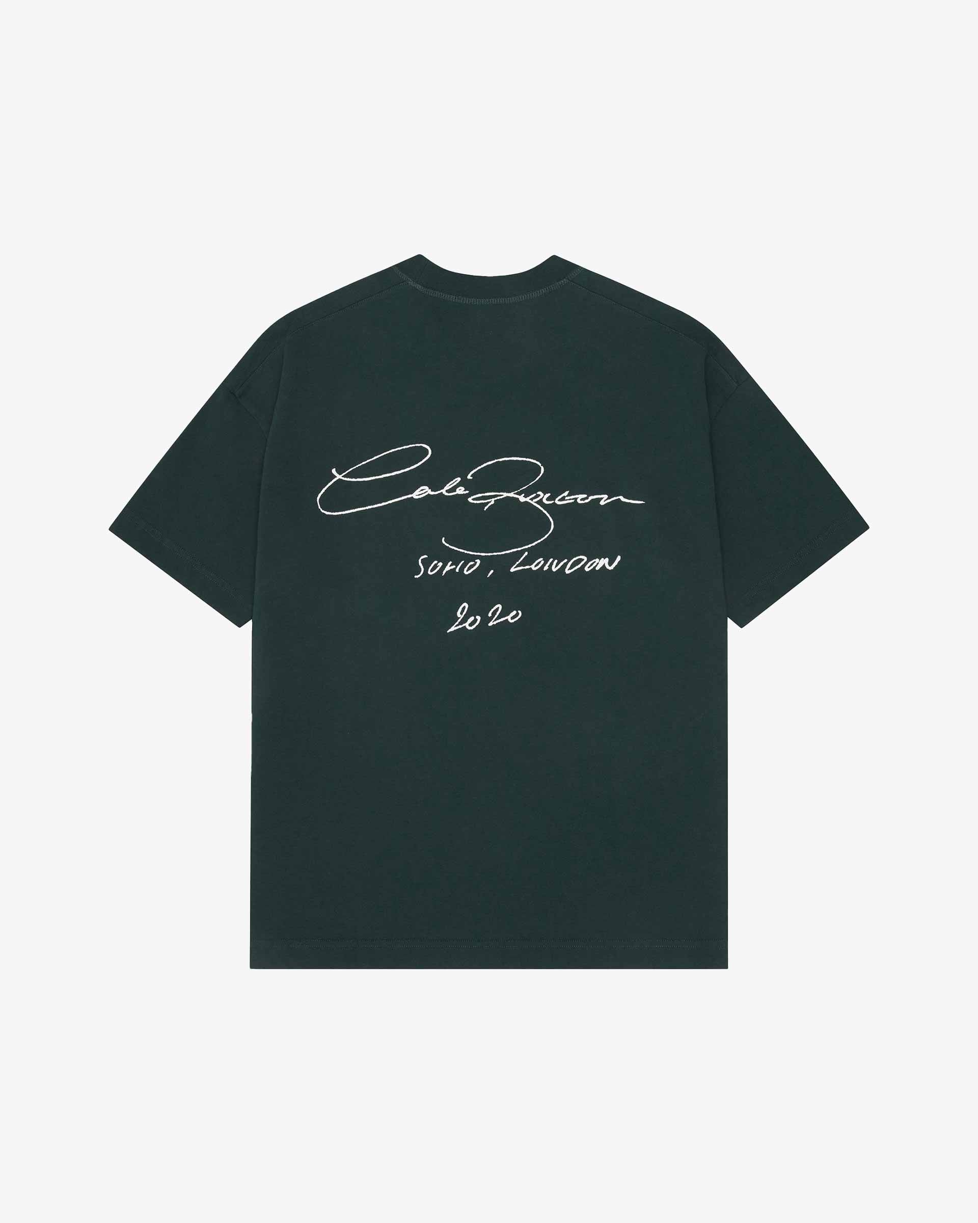 Cole Buxton | Signature T-Shirt | Mens | Cotton | Forest Green