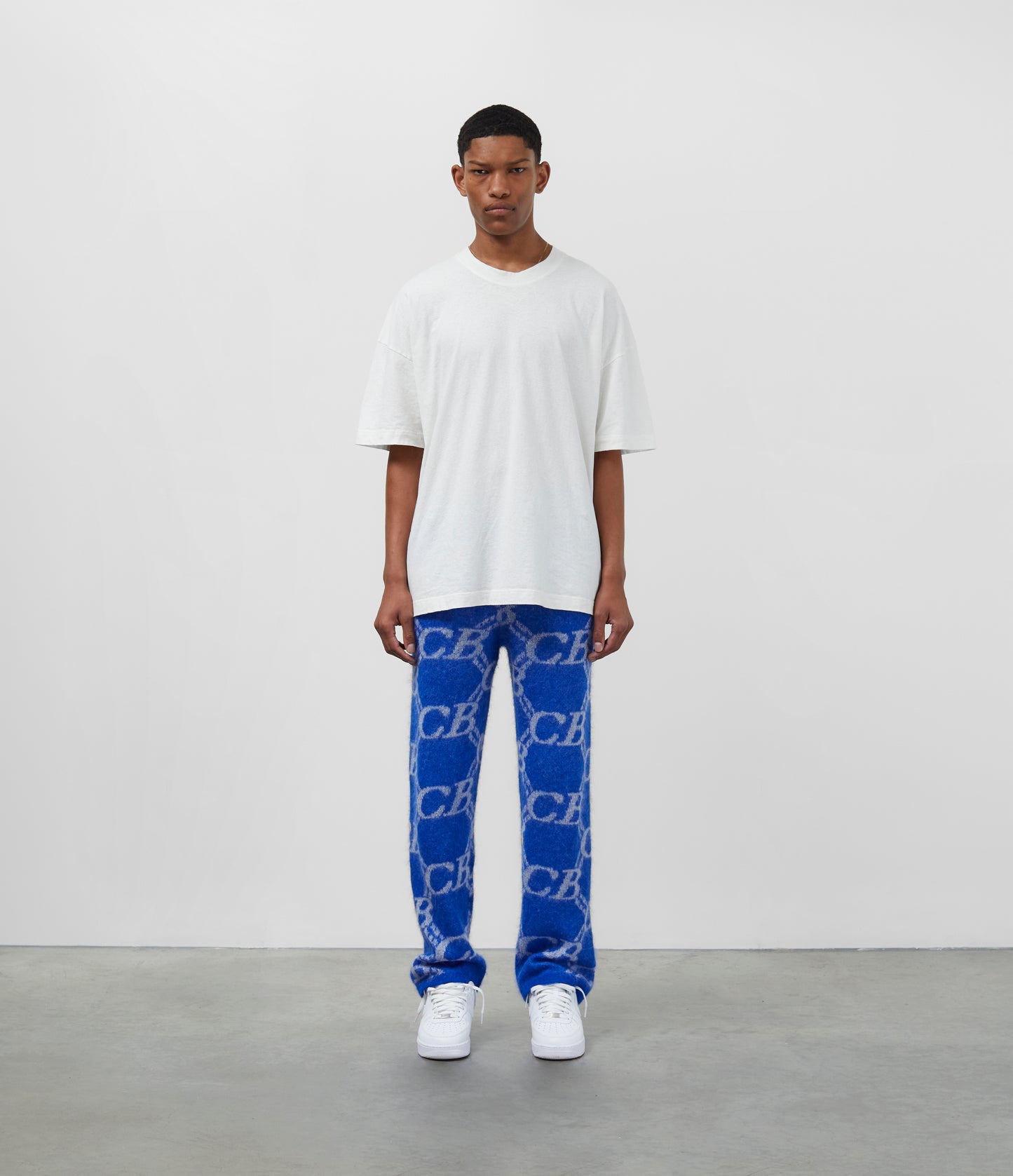 CB MONOGRAM KNIT PANTS