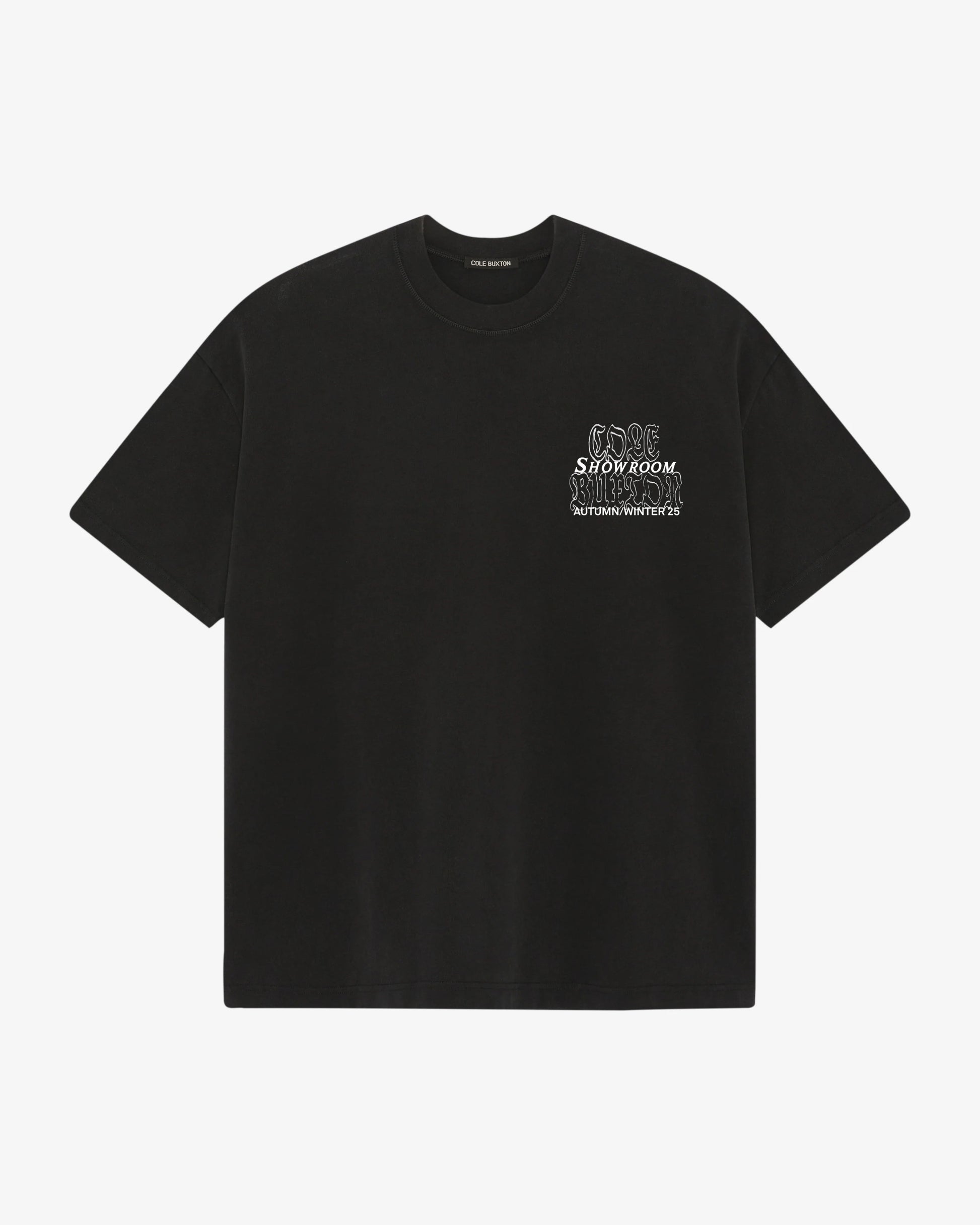 Cole Buxton | Aw25 Paris Showroom T-Shirt | Mens | Black