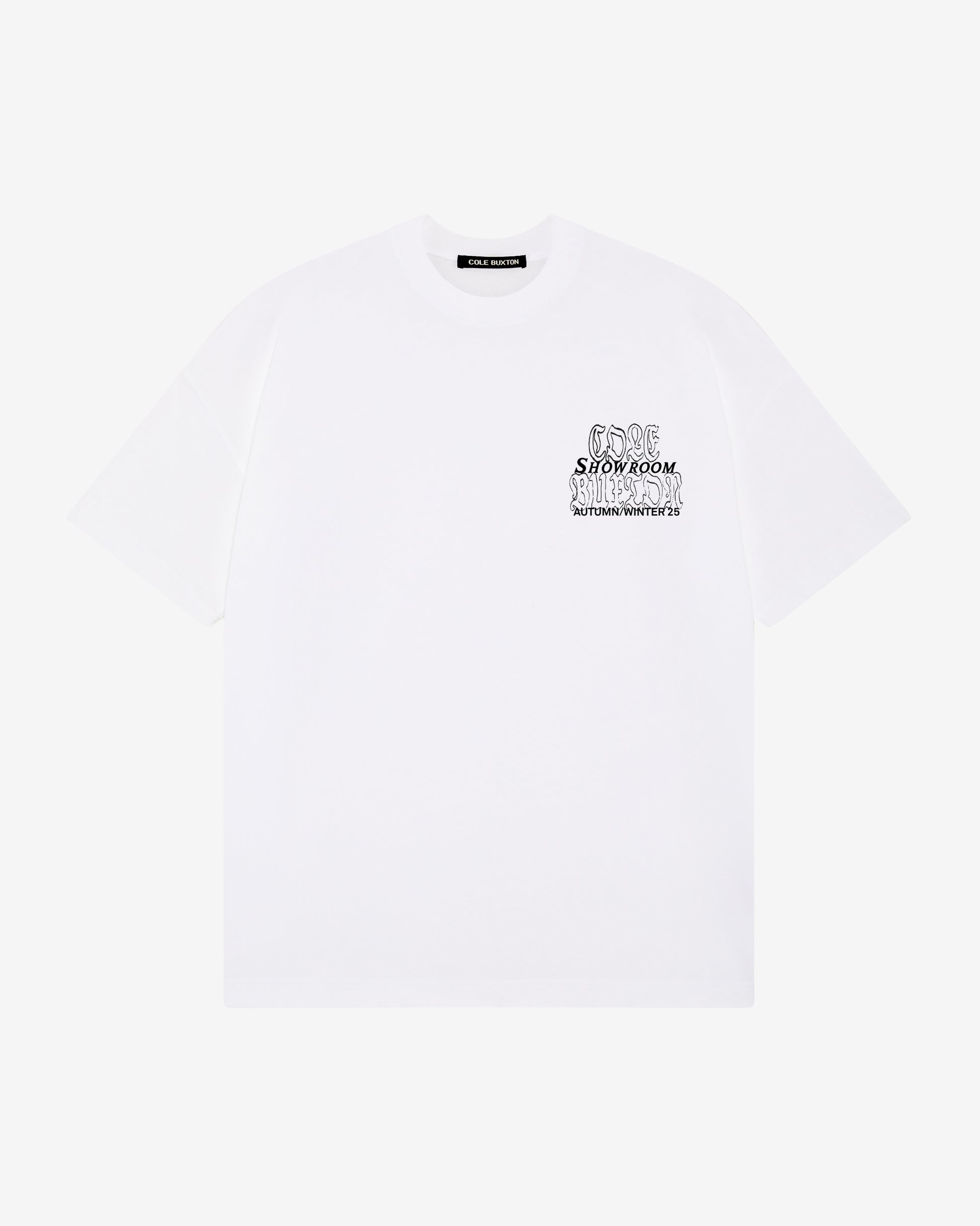 Cole Buxton | Aw25 Paris Showroom T-Shirt | Mens | White