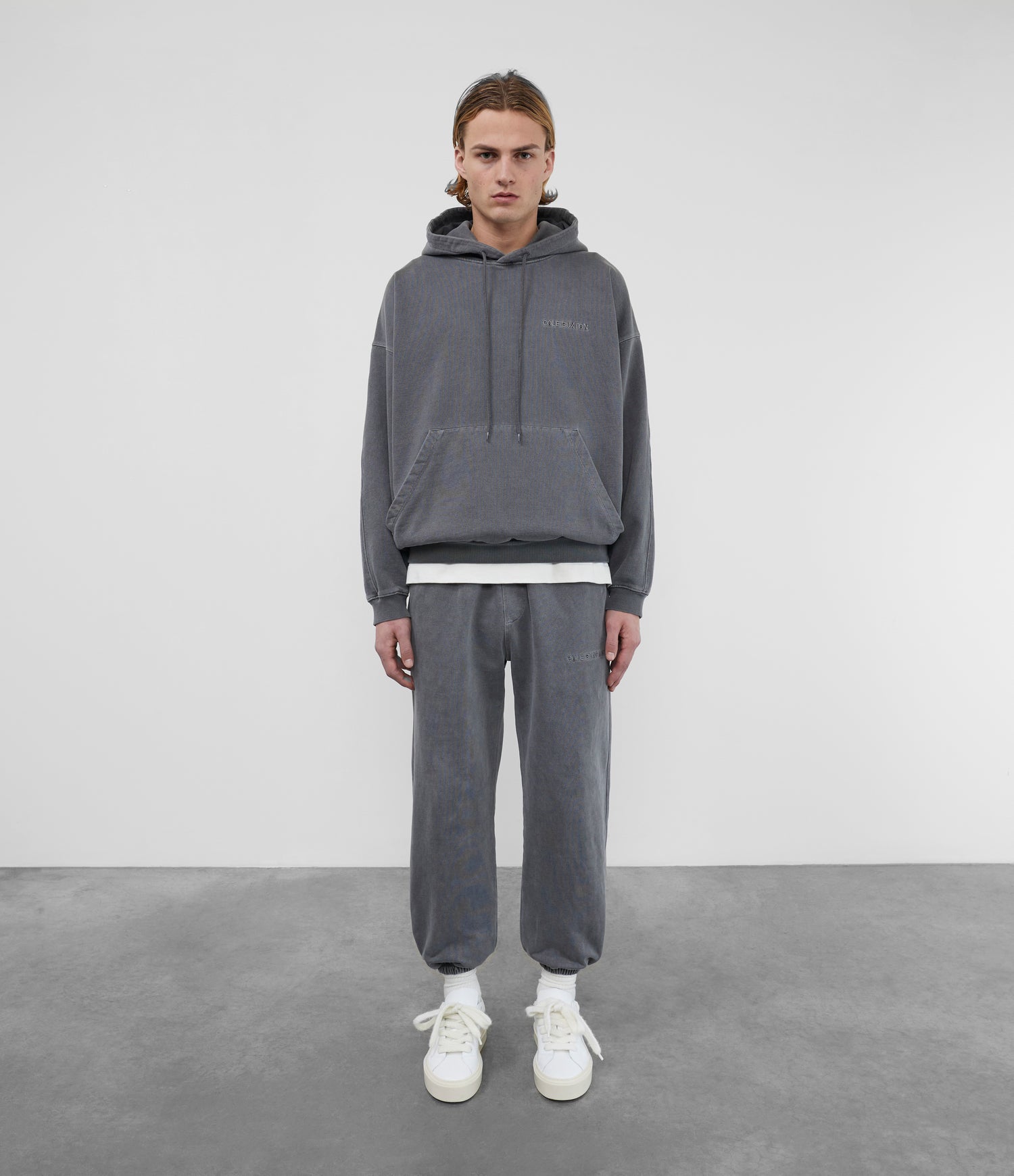 Cole Buxton | Heavyweight Warm Up Sweatpants | Unisex | Cotton | Washed Black