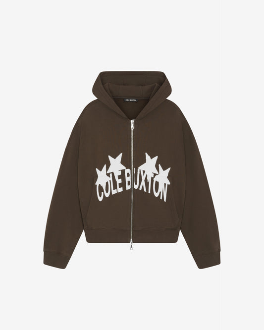 4 STAR ZIPPED HOODIE