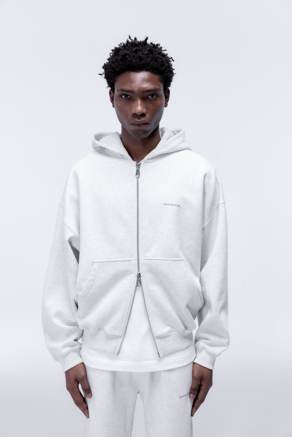 MINI LOGO ZIPPED HOODIE