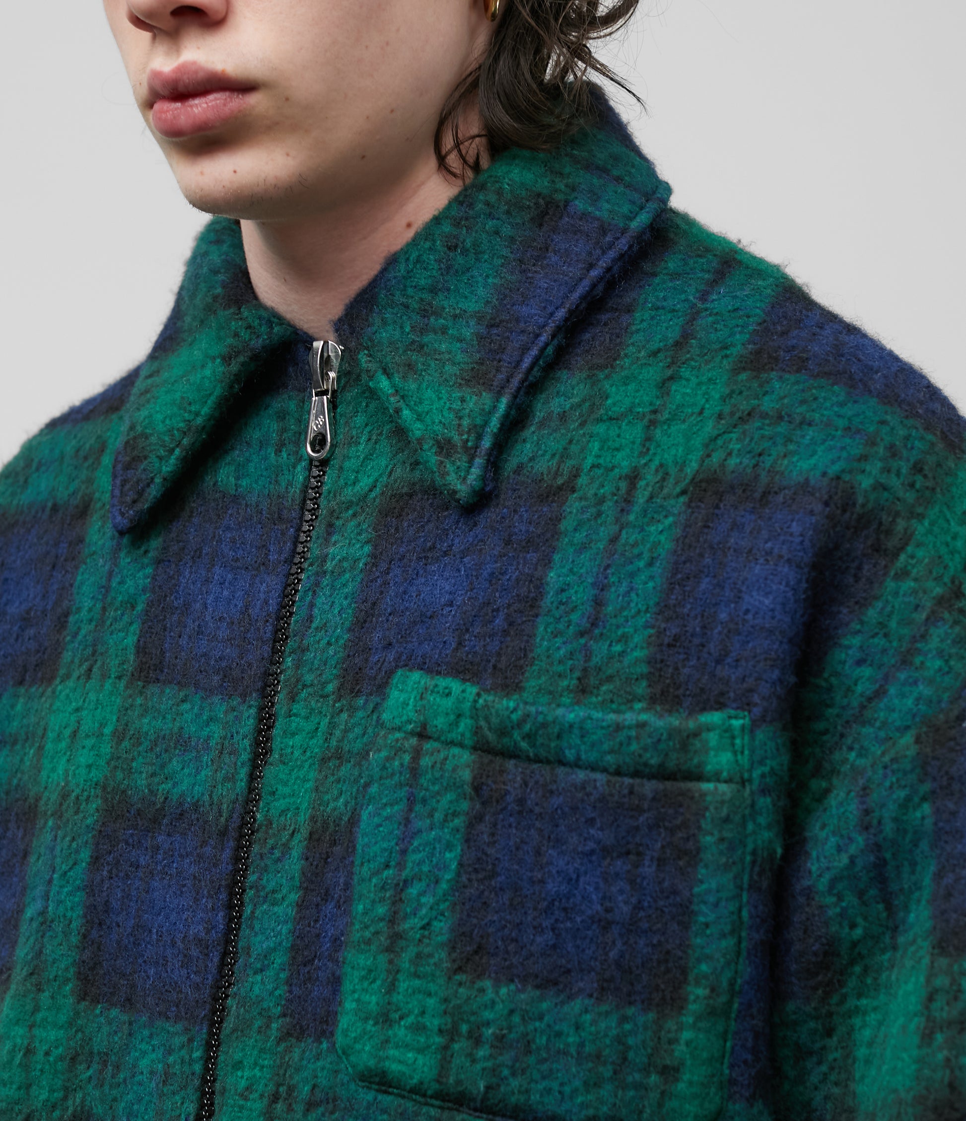 Cole Buxton Flannel Overshirt Blue, Red & Yellow